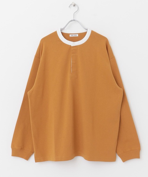 FORK&SPOON（フォークアンドスプーン）の「FORK&SPOON　天竺バンドカラーロングスリーブ（Tシャツ/カットソー・メンズ・その他1/ブラウン系その他/ブルー系その他・4/5）」の16枚目の写真