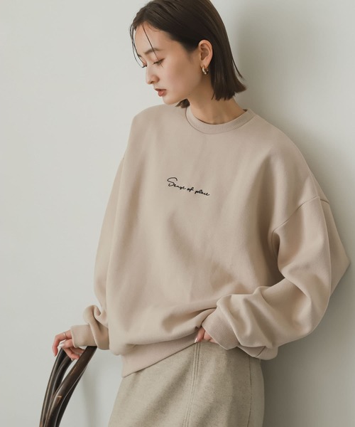 SENSE OF PLACE by URBAN RESEARCH(センスオブプレイスバイアーバンリサーチ)の「『ユニセックス』シシュウウラキモウカラースウェットシャツ(スウェット・メンズ・ブラック/ベージュ/レッド/ブルー/グリーン・MEDIUM/LARGE/X-LARGE)」の12枚目の写真