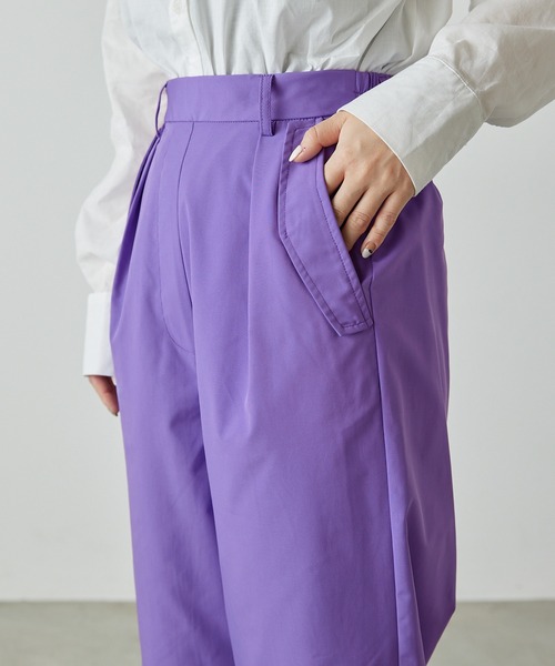 forksy.(フォルクシー)の「【forksy.】ヘムドロストスノーカモパンツ(その他パンツ・レディース・パープル/アイボリー/ブラック・FREE)」の5枚目の写真
