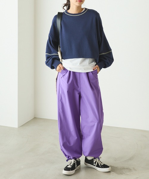 forksy.(フォルクシー)の「【forksy.】ヘムドロストスノーカモパンツ(その他パンツ・レディース・パープル/アイボリー/ブラック・FREE)」の15枚目の写真