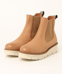 Bussola（ブソラ）の「【bussola】撥水レザーサイドゴア厚底ショートブーツ(925506)（ブーツ）」