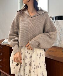 MAJESTIC LEGON | ボリュームフーディニット(ニット/セーター)