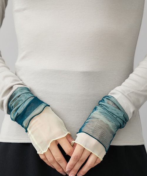 FILL THE BILL(フィルザビル)の「【FILL THE BILL(フィルザビル)】SHEER TURTLE NECK(Tシャツ/カットソー・レディース・ダークブラウン/グレー・1)」の10枚目の写真