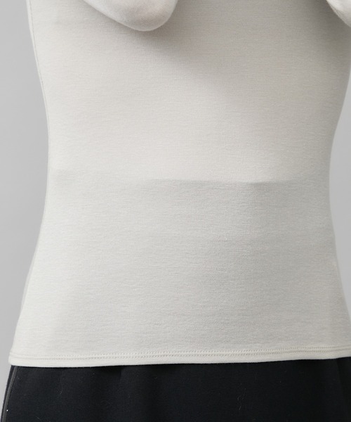 FILL THE BILL(フィルザビル)の「【FILL THE BILL(フィルザビル)】SHEER TURTLE NECK(Tシャツ/カットソー・レディース・ダークブラウン/グレー・1)」の11枚目の写真