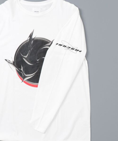 TOKYO DEPARTMENT STORE（トウキョウデパートメントストア）の「【ARCHON】GUCCIMAZE ファニングロングスリーブティー（Tシャツ/カットソー・メンズ・ホワイト/ブラック・MEDIUM/LARGE/LL）」の5枚目の写真