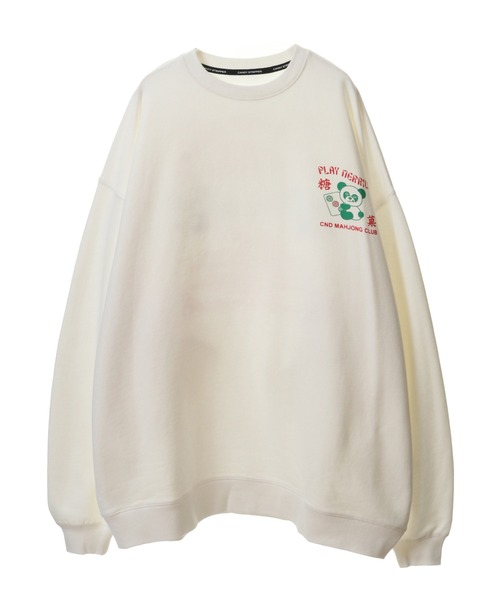 Candy Stripper（キャンディストリッパー）の「CND MAHJONG CLUB SWEAT ワンピース（スウェット・レディース・ホワイト/ピンク/ブラック/ブルー・2）」の10枚目の写真