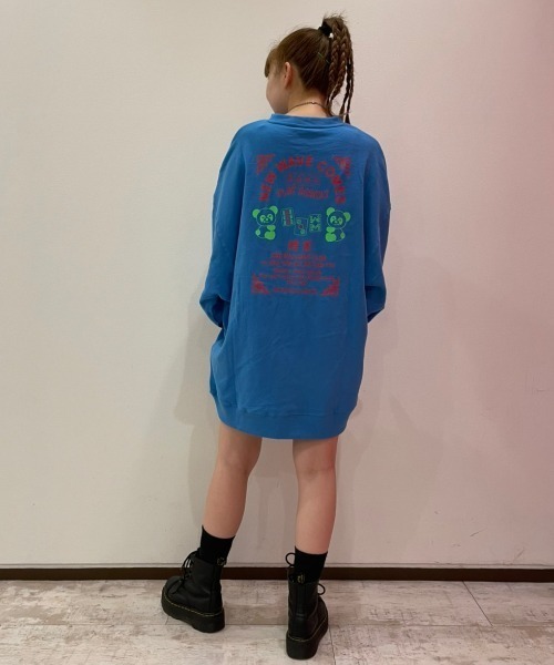 Candy Stripper（キャンディストリッパー）の「CND MAHJONG CLUB SWEAT ワンピース（スウェット・レディース・ホワイト/ピンク/ブラック/ブルー・2）」の15枚目の写真