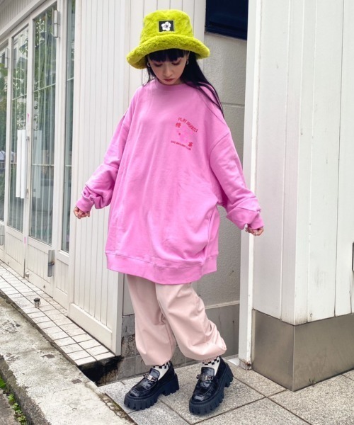 Candy Stripper（キャンディストリッパー）の「CND MAHJONG CLUB SWEAT ワンピース（スウェット・レディース・ホワイト/ピンク/ブラック/ブルー・2）」の17枚目の写真