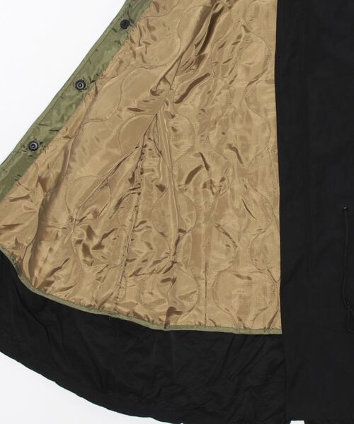 Grand PARK（グランドパーク）の「3Ｗａｙライナー付きＭ65モッズコート（モッズコート・メンズ・ブラック/カーキ・LARGE/MEDIUM）」の4枚目の写真