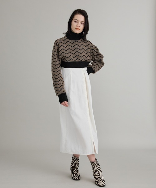 PUBLIC TOKYO（パブリックトウキョウ）の「【洗える】ハイネックマイクロショートニット（ニット/セーター・レディース・オレンジ/その他2/ダークグレー/ミント・FREE）」の14枚目の写真