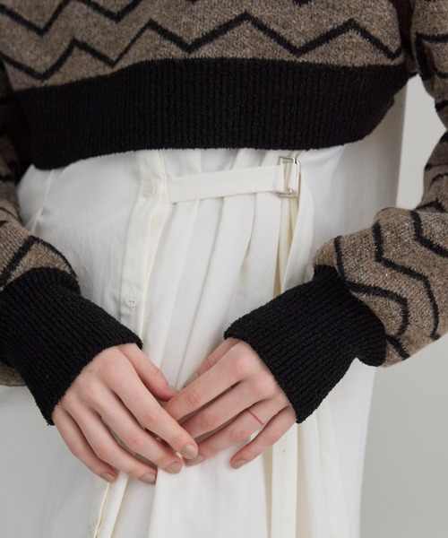 PUBLIC TOKYO（パブリックトウキョウ）の「【洗える】ハイネックマイクロショートニット（ニット/セーター・レディース・オレンジ/その他2/ダークグレー/ミント・FREE）」の21枚目の写真