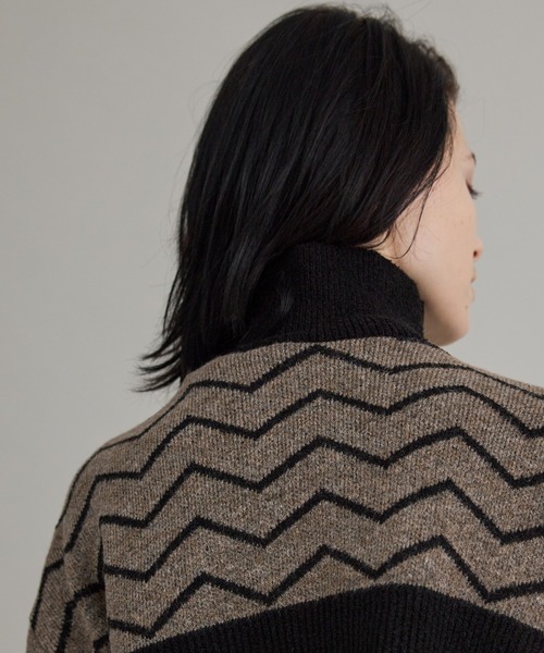 PUBLIC TOKYO（パブリックトウキョウ）の「【洗える】ハイネックマイクロショートニット（ニット/セーター・レディース・オレンジ/その他2/ダークグレー/ミント・FREE）」の22枚目の写真