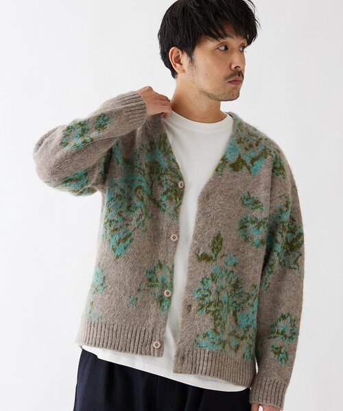 JOURNAL STANDARD(ジャーナルスタンダード)の「モヘア混 スプラッシュ ジャガードニットカーディガン(カーディガン/ボレロ・メンズ・ブラック/ベージュ/ライトグリーン/ラベンダー/ブラック系その他/ベージュ系その他・MEDIUM/LARGE)」の20枚目の写真