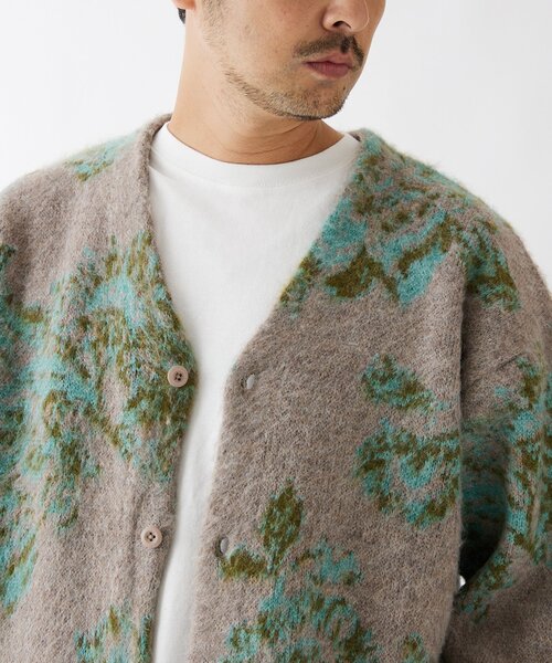 JOURNAL STANDARD(ジャーナルスタンダード)の「モヘア混 スプラッシュ ジャガードニットカーディガン(カーディガン/ボレロ・メンズ・ブラック/ベージュ/ライトグリーン/ラベンダー/ブラック系その他/ベージュ系その他・MEDIUM/LARGE)」の22枚目の写真