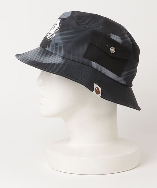 A BATHING APE（アベイシングエイプ）の「STROKE CAMO POCKET BUCKET HAT M（ハット・メンズ・ブラック/レッド・LARGE/MEDIUM）」の10枚目の写真