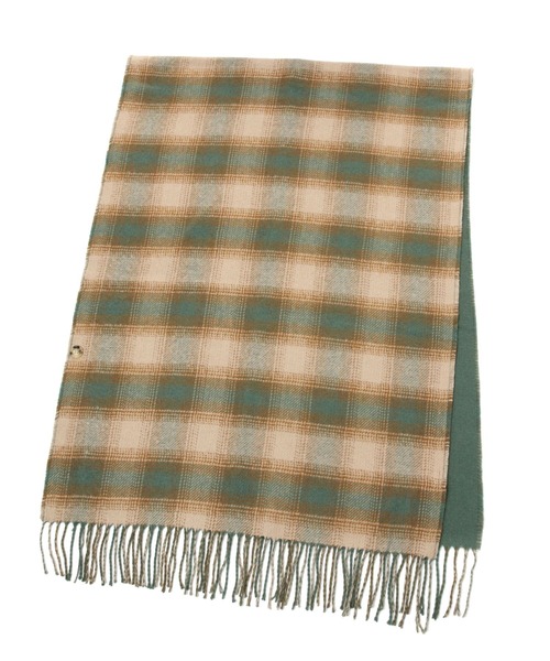 studio CLIP（スタディオクリップ）の「ダブルチェックフリンジストール（ストール/ショール・レディース・ブラック/イエロー/グリーン/オレンジ・FREE）」の3枚目の写真