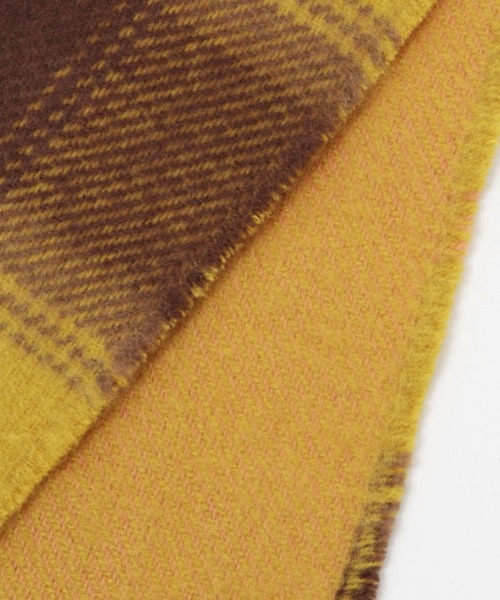 studio CLIP（スタディオクリップ）の「ダブルチェックフリンジストール（ストール/ショール・レディース・ブラック/イエロー/グリーン/オレンジ・FREE）」の21枚目の写真