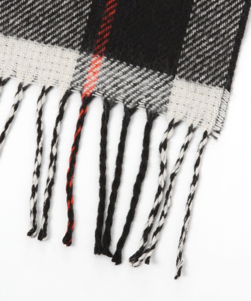 studio CLIP（スタディオクリップ）の「ダブルチェックフリンジストール（ストール/ショール・レディース・ブラック/イエロー/グリーン/オレンジ・FREE）」の13枚目の写真