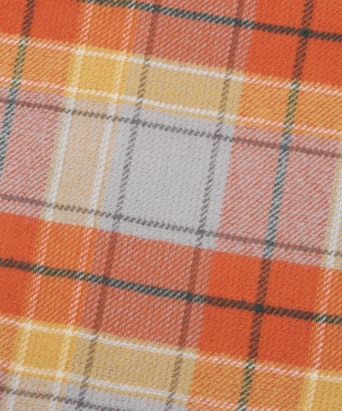 studio CLIP（スタディオクリップ）の「ダブルチェックフリンジストール（ストール/ショール・レディース・ブラック/イエロー/グリーン/オレンジ・FREE）」の16枚目の写真