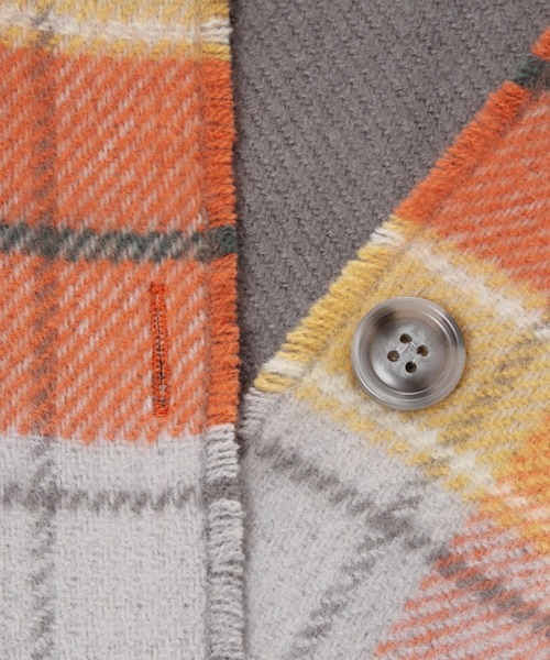 studio CLIP（スタディオクリップ）の「ダブルチェックフリンジストール（ストール/ショール・レディース・ブラック/イエロー/グリーン/オレンジ・FREE）」の17枚目の写真