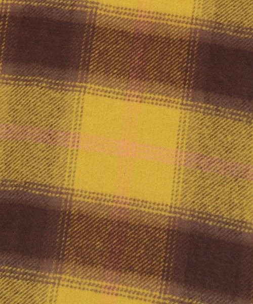 studio CLIP（スタディオクリップ）の「ダブルチェックフリンジストール（ストール/ショール・レディース・ブラック/イエロー/グリーン/オレンジ・FREE）」の19枚目の写真