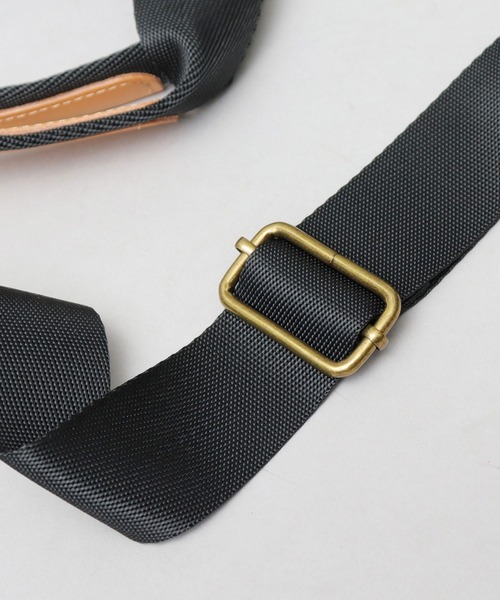 本革レザーパッチ タフタナイロン 2WAY ショルダートートバッグ A4対応（トートバッグ）｜kippis（キッピス）