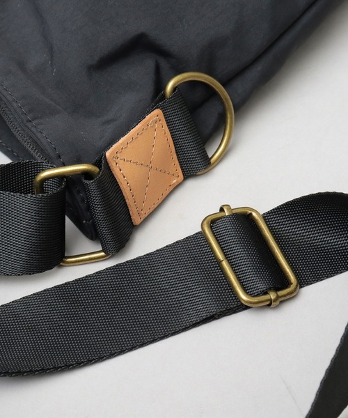 本革レザーパッチ タフタナイロン 2WAY ショルダートートバッグ A4対応（トートバッグ）｜kippis（キッピス）