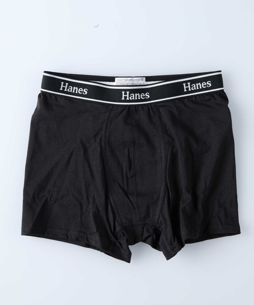 HANES（ヘインズ）の「【HANES】ベア天ムジボクサー（ボクサーパンツ・メンズ・ブラック/グレー/ネイビー/ブラック×レッド・L/M/XL）」の6枚目の写真