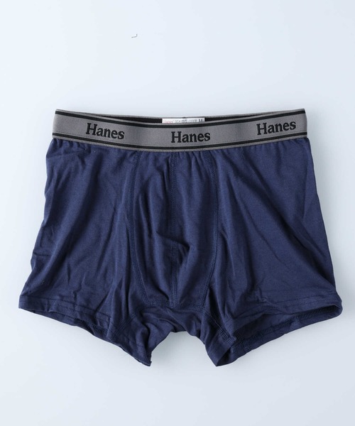 HANES（ヘインズ）の「【HANES】ベア天ムジボクサー（ボクサーパンツ・メンズ・ブラック/グレー/ネイビー/ブラック×レッド・L/M/XL）」の12枚目の写真