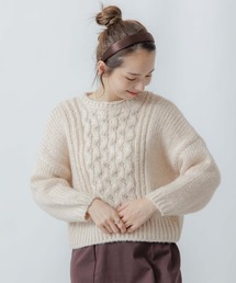 flower | クリスタルアランニット(ニット/セーター)