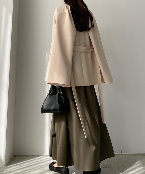 フレアラッフルキャミワンピース[高身長サイズMT/低身長サイズS有り]（ワンピース）｜Louere（ルエレ）