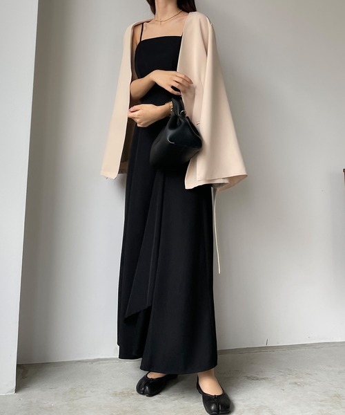 フレアラッフルキャミワンピース[高身長サイズMT/低身長サイズS有り]（ワンピース）｜Louere（ルエレ）