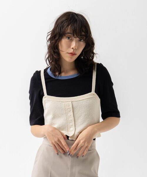 CITEN(シテン)の「<CITEN>ニットビスチェ(ベスト・レディース・ホワイト/ブラック・FREE)」の22枚目の写真