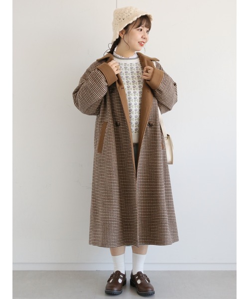 ehka sopo（エヘカソポ）の「チェックダブルブレストコート（その他