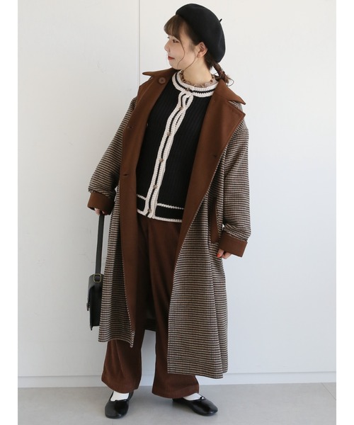 ehka sopo（エヘカソポ）の「チェックダブルブレストコート（その他