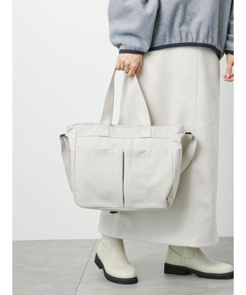 Lugnoncure（ルノンキュール）の「キャンバストート（ハンドバッグ・レディース・キナリ/グレー・ﾌﾘ-）」の3枚目の写真