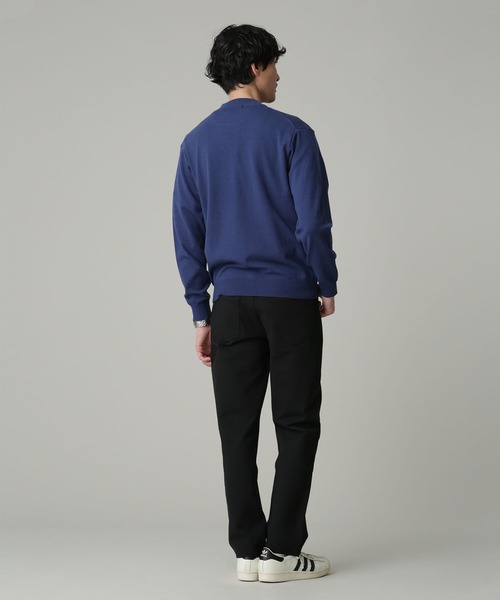 NANO universe（ナノユニバース）の「LB.04/WEB限定 12Gストレッチモックネックニット（ニット/セーター・メンズ・ブラック/グレー/ブルー・S/M/L/XL）」の8枚目の写真