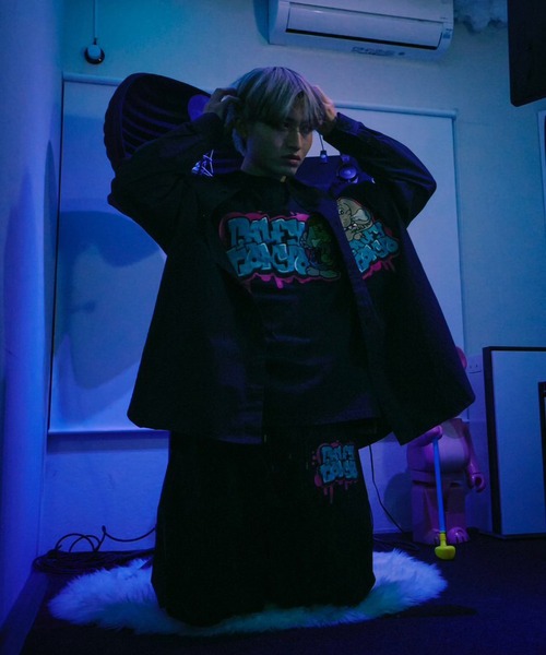 GALFY ガルフィー わんわん落書きカラフルシャツ  大型犬 GALFYガルフィーわんわん落書きカラフルシャツ⁄全3色シャツ