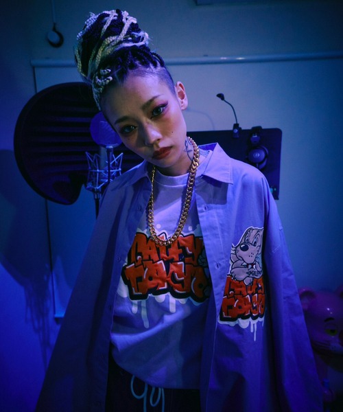 GALFY ガルフィー わんわん落書きカラフルシャツ  大型犬 GALFYガルフィーわんわん落書きカラフルシャツ⁄全3色シャツ