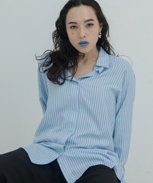 VACANCY（ヴァカンシー）の「マルチウェイショルダーオープンシャツ（シャツ/ブラウス・レディース・イエロー/ホワイト/ブルー・FREE）」の15枚目の写真