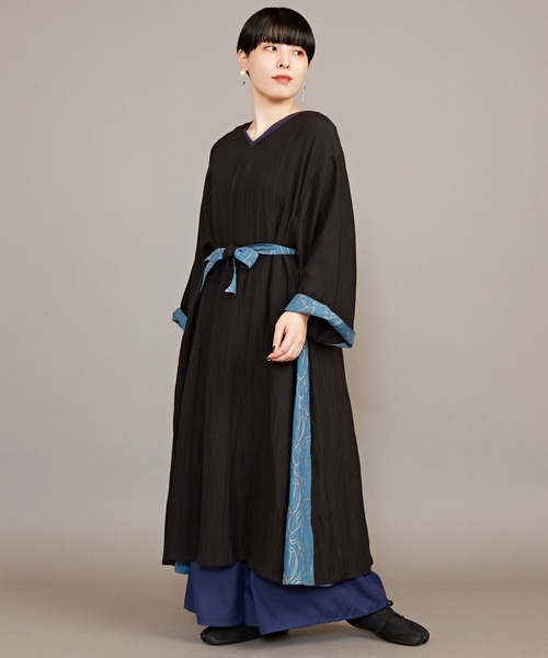 カヤ(カヤ)の「【カヤ】春乃野 八掛ワンピース(ワンピース・レディース・レッド/ブラック/ホワイト・FREE)」の2枚目の写真