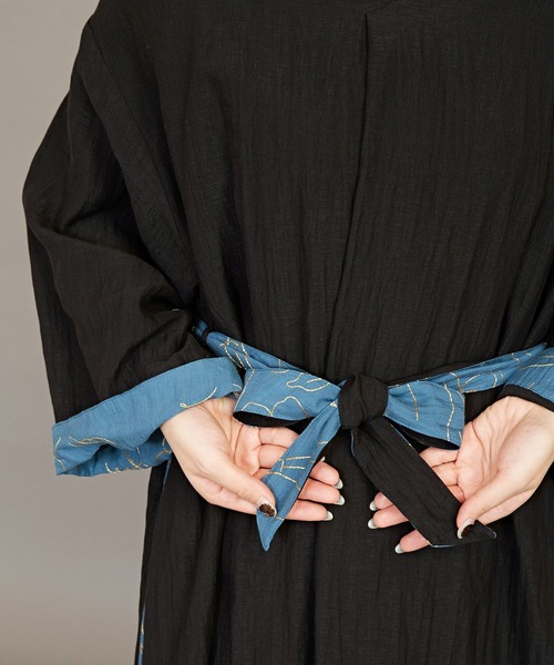 カヤ(カヤ)の「【カヤ】春乃野 八掛ワンピース(ワンピース・レディース・レッド/ブラック/ホワイト・FREE)」の4枚目の写真