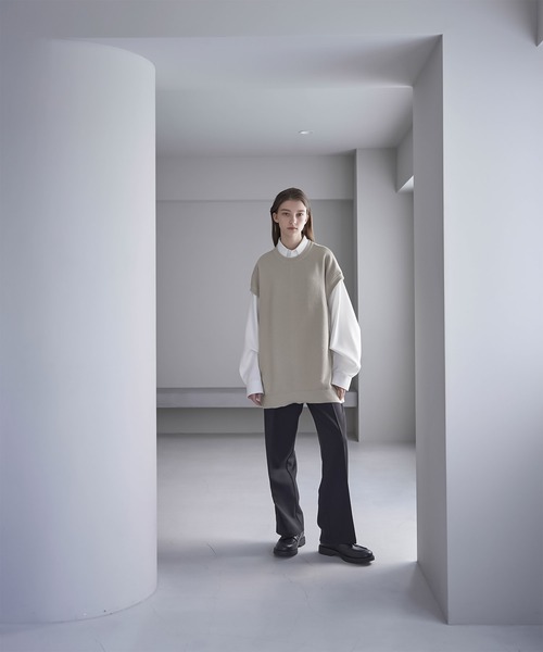 SERACE（セラス）の「【SERACE】Loose silhouette knitted vest