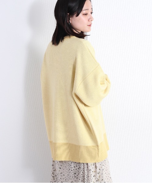 cepo(セポ)の「カラージャガードクルーネックニット(ニット/セーター・レディース・オレンジ/イエロー/ベージュ/ラベンダー・M)」の20枚目の写真