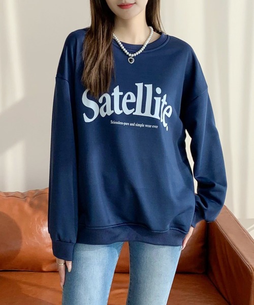 solleim（ソルレム）の「satellite ロゴスウェット（スウェット・レディース・グレー/ネイビー・M）」の12枚目の写真