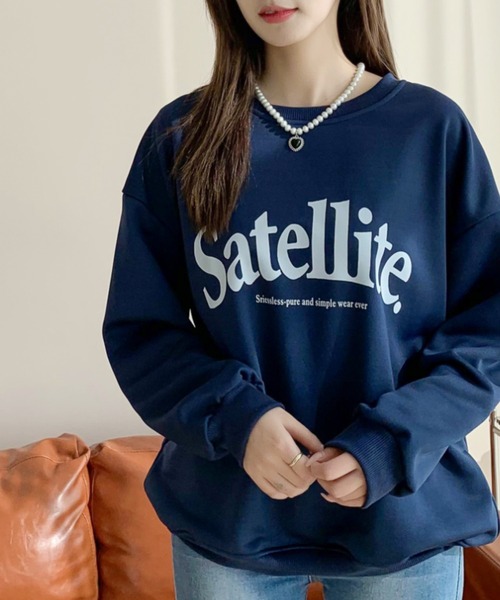 solleim（ソルレム）の「satellite ロゴスウェット（スウェット・レディース・グレー/ネイビー・M）」の17枚目の写真