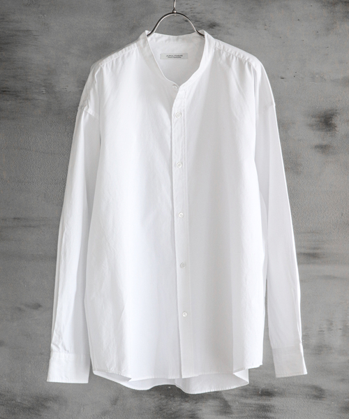 JOURNAL STANDARD（ジャーナルスタンダード）の「パターンバンド ロングスリーブ シャツ（シャツ/ブラウス・メンズ・ホワイト/グリーン/ベージュ/パープル/イエロー/グリーン系その他・SMALL/MEDIUM/LARGE）」の2枚目の写真