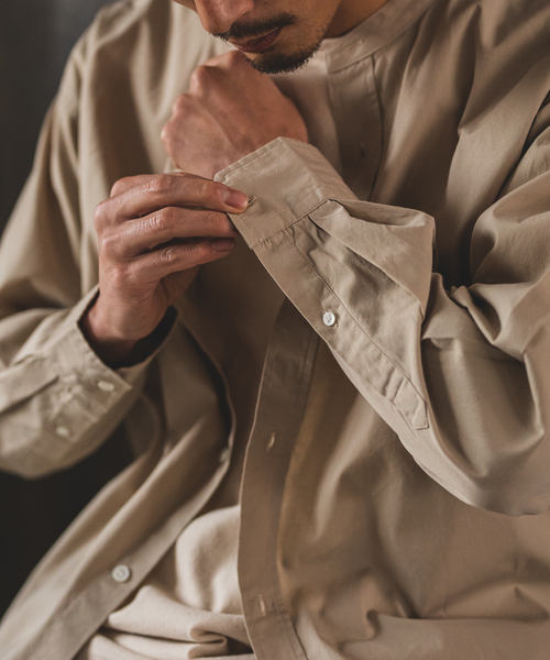 JOURNAL STANDARD（ジャーナルスタンダード）の「パターンバンド ロングスリーブ シャツ（シャツ/ブラウス・メンズ・ホワイト/グリーン/ベージュ/パープル/イエロー/グリーン系その他・SMALL/MEDIUM/LARGE）」の21枚目の写真