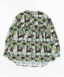 sandy | 【sandy】プリントクルーネックタックギャザーブラウス(シャツ/ブラウス)