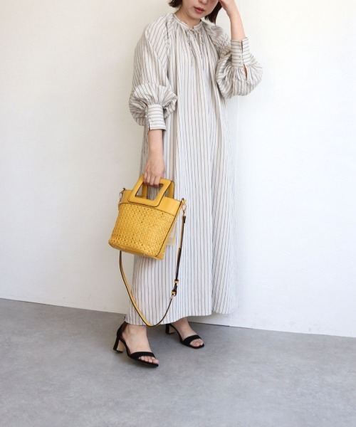 MIAN （ミアン）の「メッシュ合皮2wayハンドバッグ（ハンドバッグ・レディース・ベージュ/イエロー/グリーン/アイボリー・FREE）」の16枚目の写真